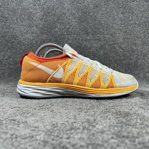 Nike Flyknit Lunar 2 620658-101 Women’s Size 11 Orange Flame Running Shoes Used